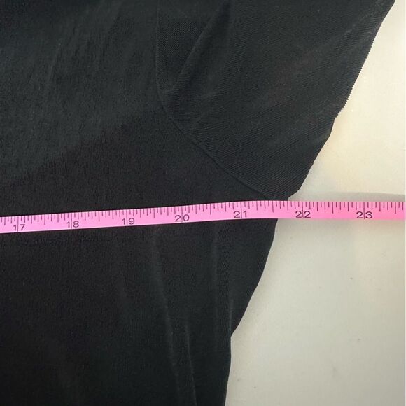 Chico's Travelers Blouse Shirt 3/4 Sleeve Soft Stretch Black White size 3 (XL) - Picture 7 of 9